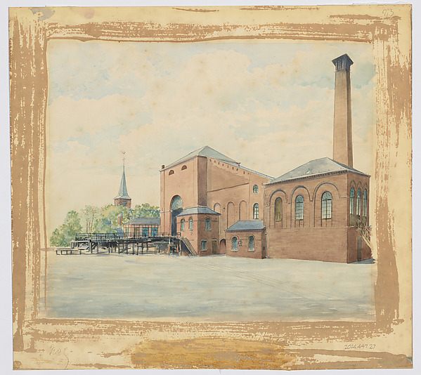 Perspective View from a series of Mines and Factories by Th (Thomas?) Defoiss, The Metropolitan Museum of Art