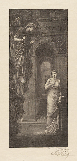 The Annunciation, after Burne-Jones, from "Art of the American Wood-Engraver. Forty India Proofs to Accompany the Text of Philip Gilbert Hamerton"