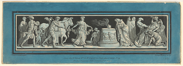 Antique Scene, Sacrifice with Bacchantes, Ancient Sculpture by Louise Pithoud, The Metropolitan Museum of Art