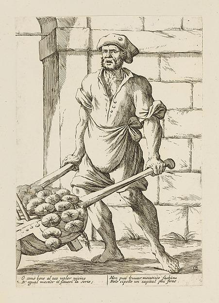 Onion Seller, from Di Bologna l'Arti per via D'An.ibal' Ca.rac, plate 28