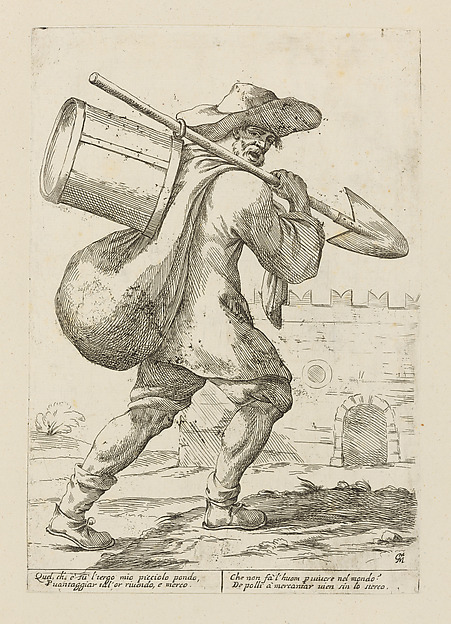 Vendor of Chicken Dung, from Di Bologna l'Arti per via D'An.ibal' Ca.rac, plate 30