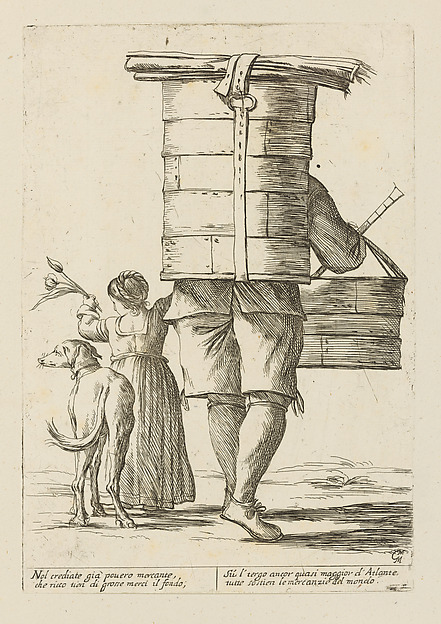 Vendor of Dry Goods, from Di Bologna l'Arti per via D'An.ibal' Ca.rac, plate 34