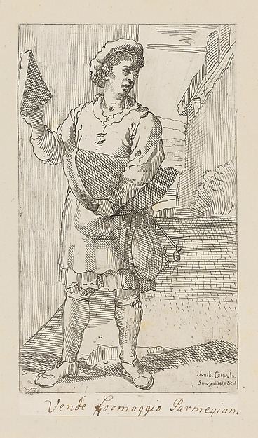 Plate 76: Seller of Parmesan Cheese by Simon Guillain II, The Metropolitan Museum of Art