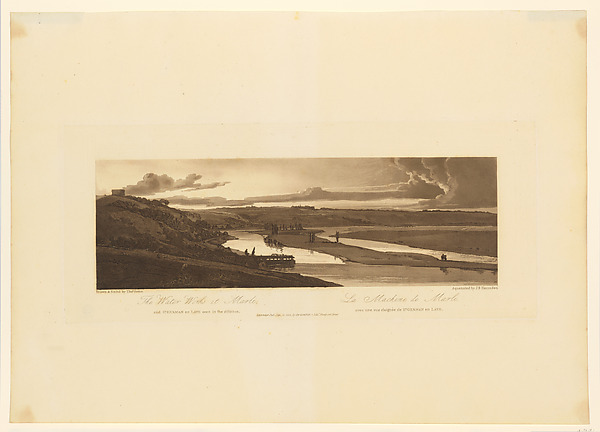 The Waterworks at Marli, and St. German en Laye seen in the distance (La Machine de Marli, avec une vue eloignée de St. German en Laye)