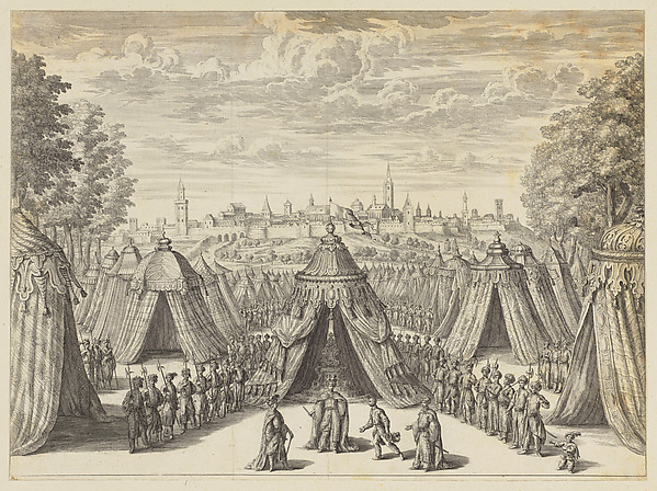 Turkish Camp Before a Christian City