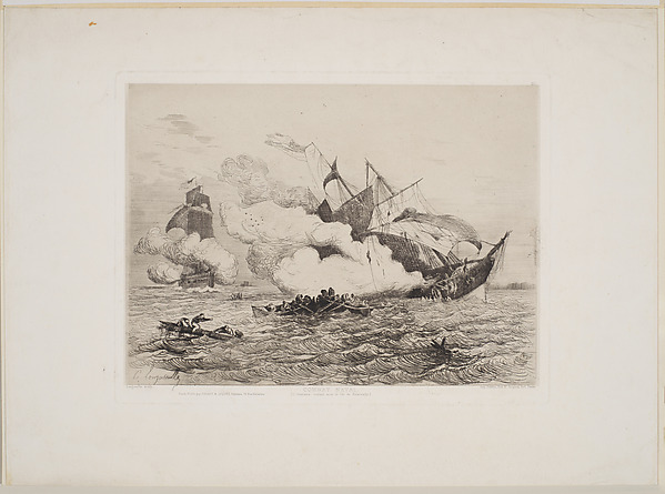 Combat Naval (L'Alabama coulant sous le feu de Kearsage)