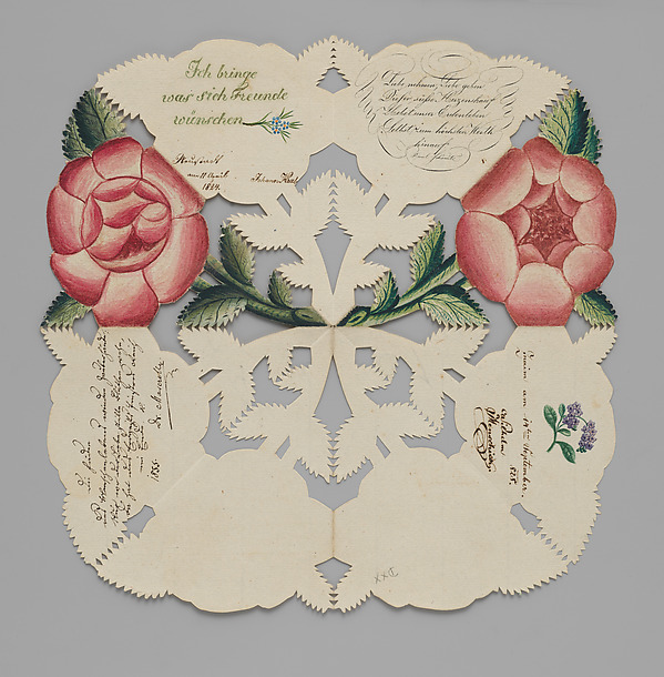 Greeting card with roses