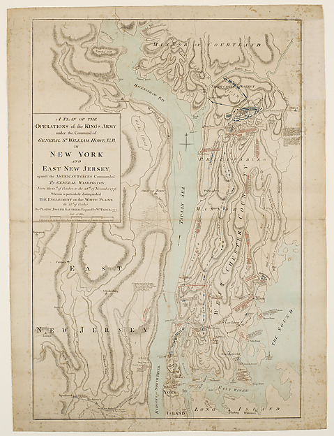 A Plan of Operations of the King's Army, under the Command of General Sir William Howe, K.B., in New York and East New Jersey, against the American Forces Commanded by General Washington, From the 12th of October, to the 28th of November 1776...