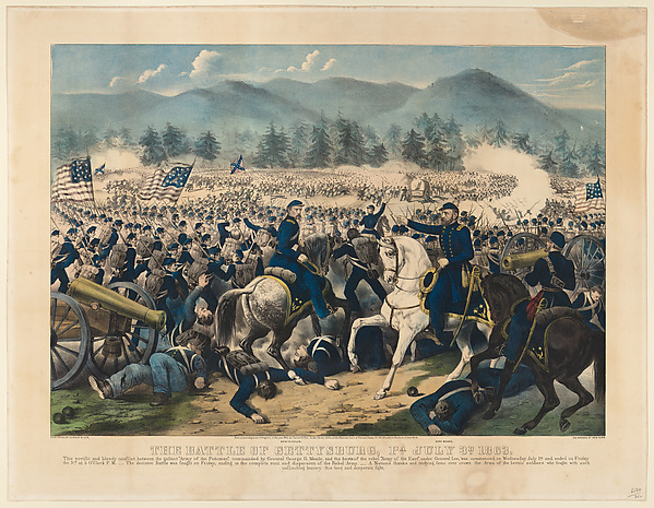 The Battle of Gettysburg, Pa., July 3rd, 1863