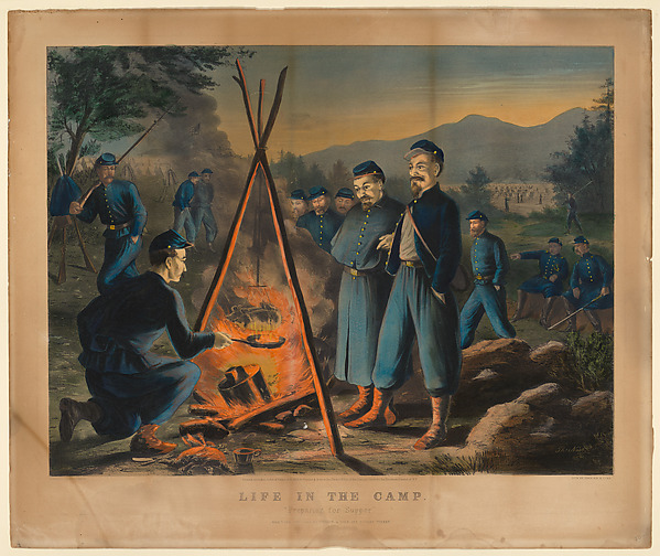 Life in Camp – "Preparing for Supper"
