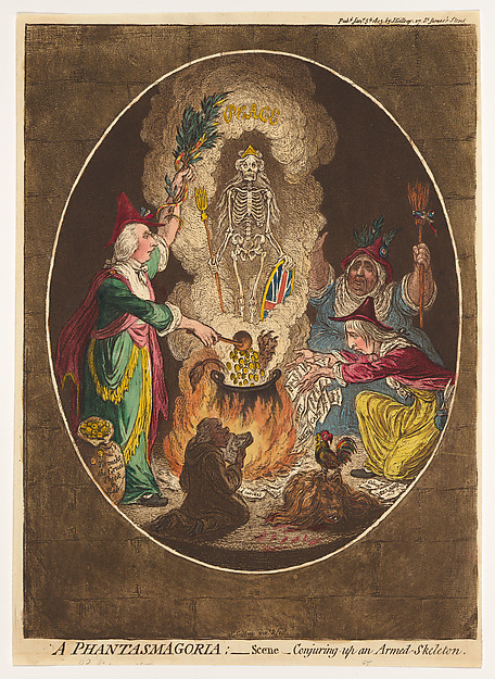 A Phantasmagoria; — Scene – Conjuring-Up an Armed-Skeleton
