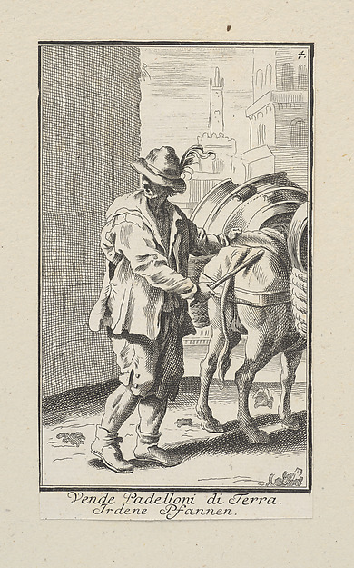Plate 4[r]: Vendor of earthenware pots