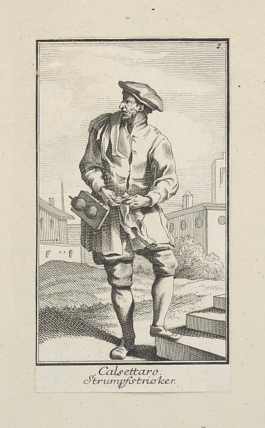 Plate 2[r]: Stocking maker by Georg Martin Preissler, The Metropolitan Museum of Art