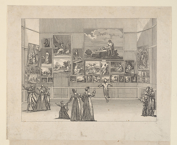 Vue des Ouvrages de Peinture (east side) by Antoine Maxime Monsaldy, The Metropolitan Museum of Art