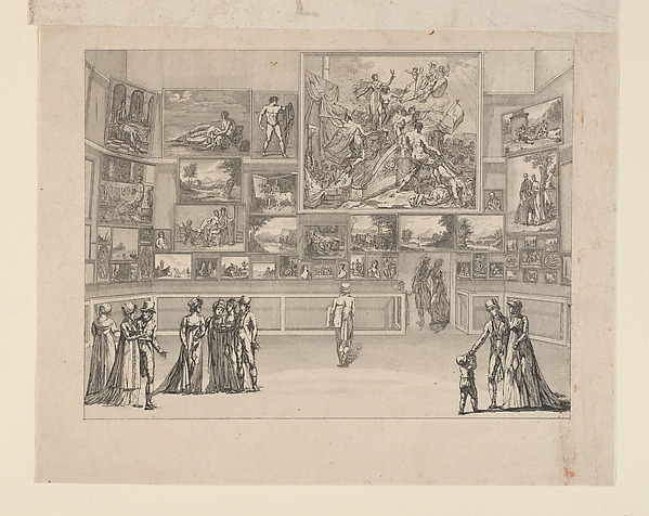 Vue des Ouvrages de Peinture (west side) by Antoine Maxime Monsaldy, The Metropolitan Museum of Art