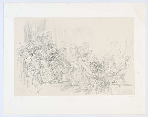 Facsimile of Study of Jacopo Brought before His Father, the Doge by Alfred-Ernest Robaut, The Metropolitan Museum of Art
