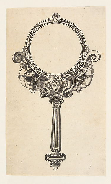 Design for a round hand mirror by Etienne Delaune, The Metropolitan Museum of Art