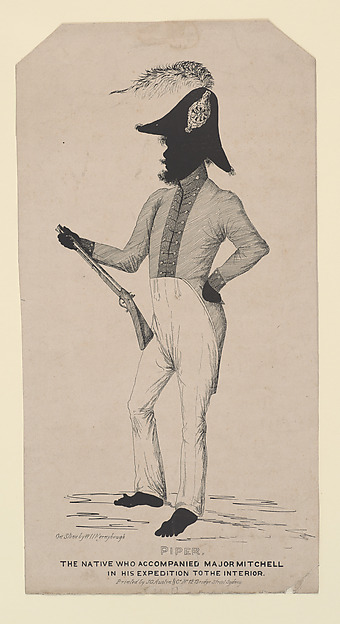 Piper. The Native who accompanied Major Mitchell in his Expedition to the Interior