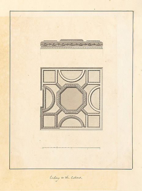 Ceiling to the Cabinet, Houghton Hall, Norfolk by Isaac Ware, The Metropolitan Museum of Art