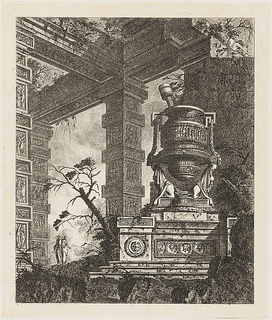 Collection of Different Subjects of Vases, Tombs, Ruins and Fountains...