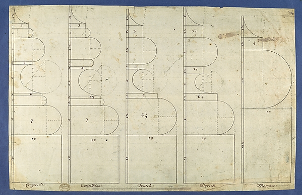The Bases of the Columns, in Chippendale Drawings, Vol. I