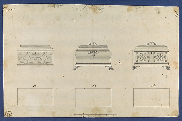 Tea Chests, in Chippendale Drawings, Vol. I