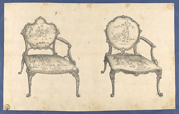 Two French Chairs, in Chippendale Drawings, Vol. I
