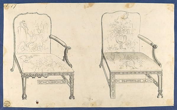 Two French Chairs, in Chippendale Drawings, Vol. I