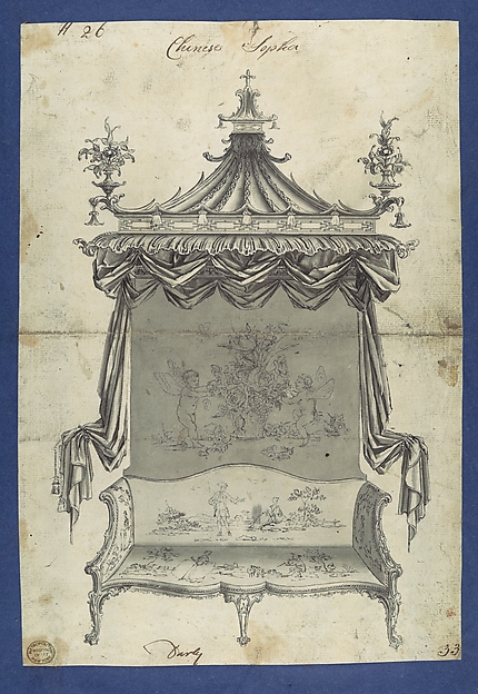 Chinese Sopha [Sofa], in Chippendale Drawings, Vol. I