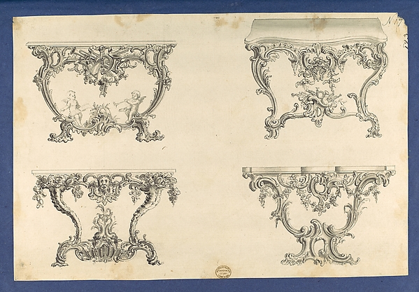 Frames for Marble Slabs, in Chippendale Drawings, Vol. I