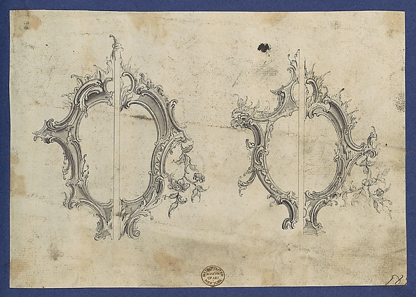 Shields for Pediments, in Chippendale Drawings, Vol. I