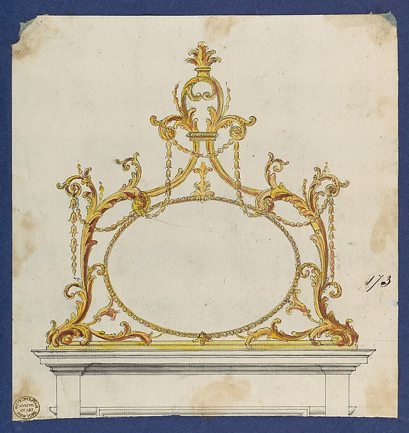 Overmantle, in Chippendale Drawings, Vol. I