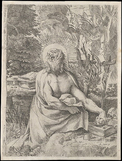 Saint Jerome in the Wilderness by Annibale Carracci