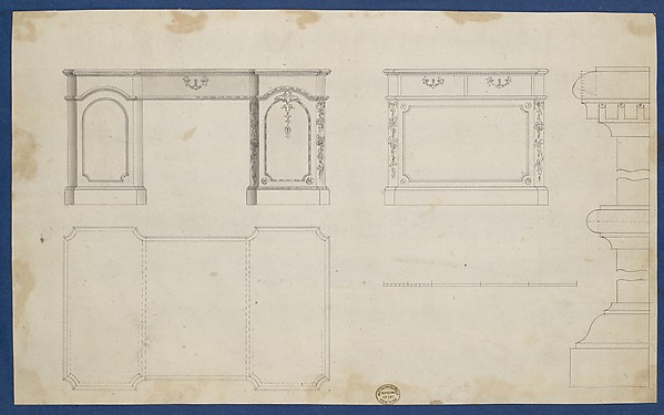 Library Tables, from Chippendale Drawings, Vol. II