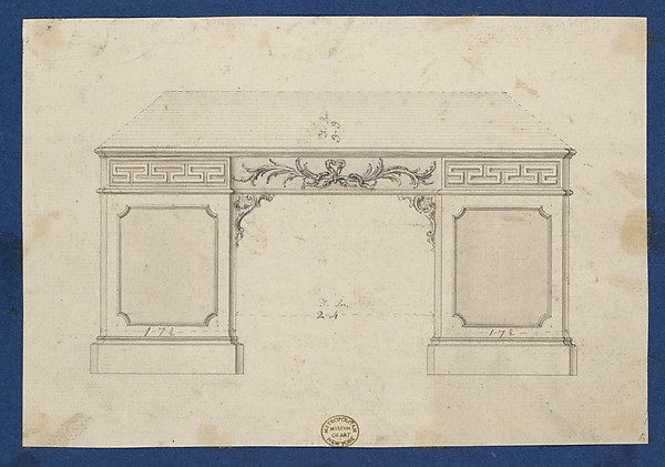 Library Table, from Chippendale Drawings, Vol. II