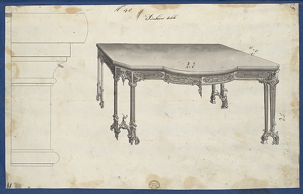 Sideboard Table, from Chippendale Drawings, Vol. II