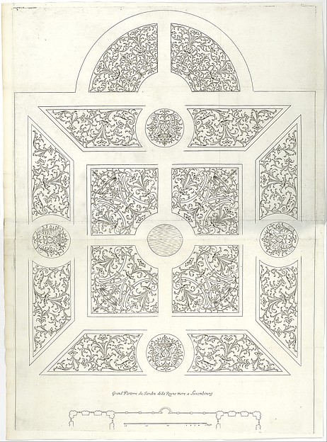 Grand Parterre du Jardin de la Royne mere a Luxembourg, in "Traité du Jardinage selon les Raisons de la Nature et de l'Art" by Michel van Lochom, The Metropolitan Museum of Art