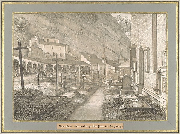 Sonnabend from Sieben Gegenden aus Salzburg und Berchtesgaden Geordnet nach den sieben Tagen der Woche, verbunden durch zwey allegorische Blätter (Seven Places in Salzburg and Berchtesgaden, Arranged According to the Seven Days of the Week)
