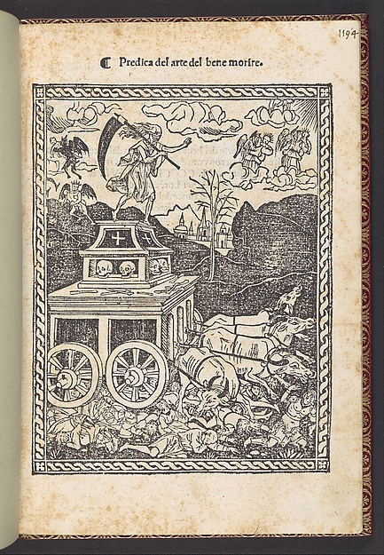 Predica del arte del bene morire (sermon on the art of dying well) by Girolamo Savonarola, The Metropolitan Museum of Art