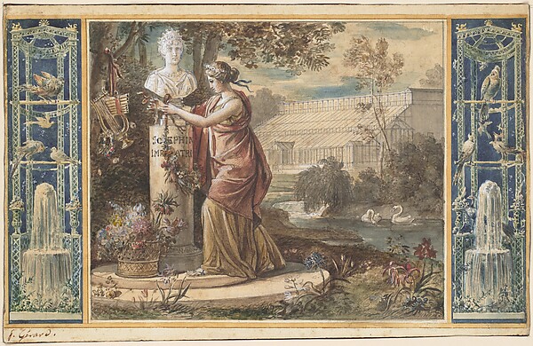 An Allegory of Empress Josephine as Patroness of the Gardens at Malmaison by baron François Gérard, The Metropolitan Museum of Art
