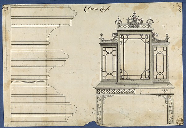 China Case, from Chippendale Drawings, Vol. II
