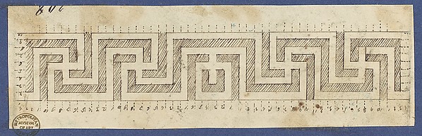 Fret, from Chippendale Drawings, Vol. II by Thomas Chippendale, The Metropolitan Museum of Art