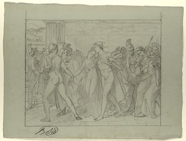 Composition Study for "Castor and Pollux Freeing Helen"