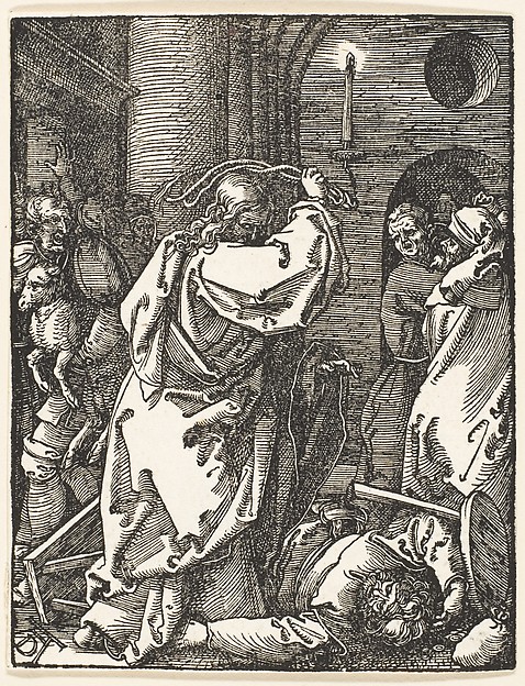 Christ Expelling the Money Lenders, from "The Small Passion"