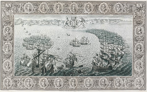 The Tapestry Hangings of the House of Lords Representing the Several Engagements Between the English and Spanish Fleets... by John Pine, The Metropolitan Museum of Art