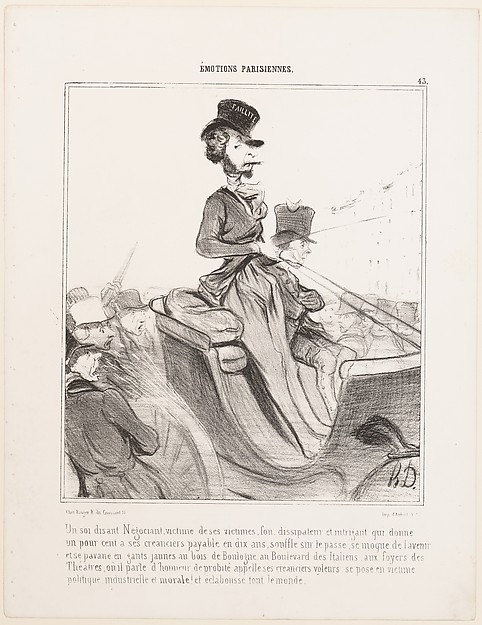Un soi disant Négociant.... (A so-called Merchant....), from Émotions Parisiennes, published in Le Charivari, April 19, 1840