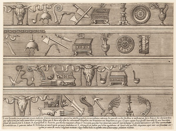 Speculum Romanae Magnificentiae: Sacrificial Instruments Based on Ancient Relief Sculpture