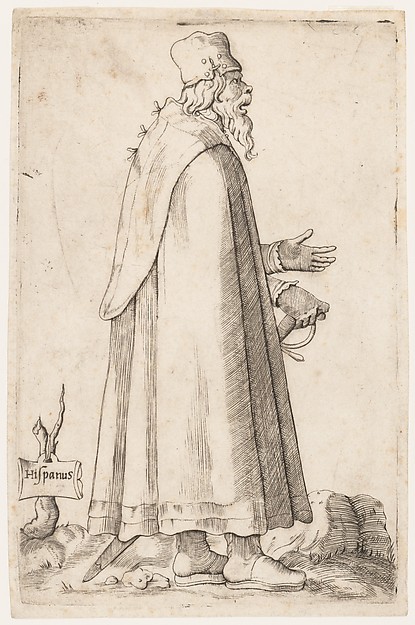 Costume Plate: Bearded Man from Spain