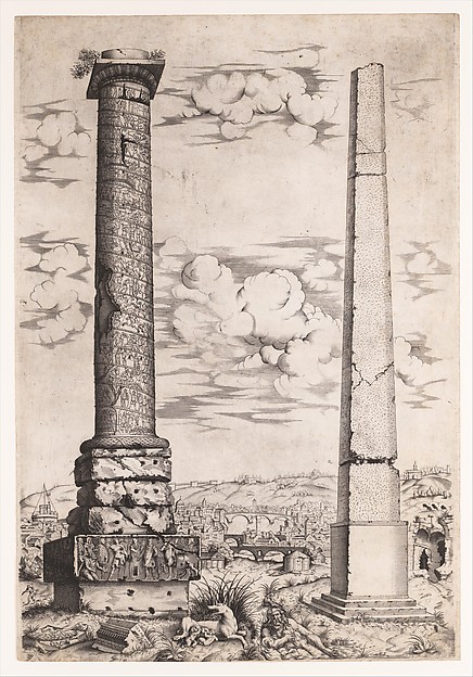 Column of Antoninus and a Roman Obelisk