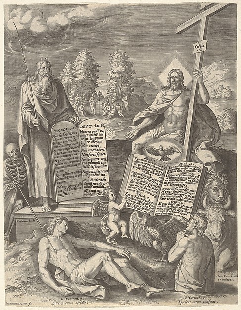 Allegory of the Salvation of Mankind from "Allegory of the Resurrection and the Salvation," a pair by Hieronymus (Jerome) Wierix